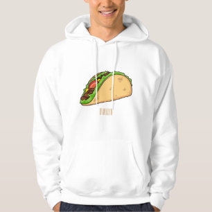 Taco-Cartoon-Abbildung Hoodie