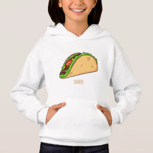Taco-Cartoon-Abbildung Hoodie