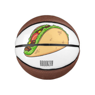 Taco-Cartoon-Abbildung Mini Basketball