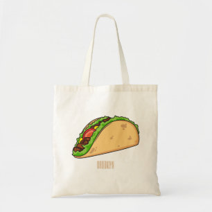 Taco-Cartoon-Abbildung Tragetasche