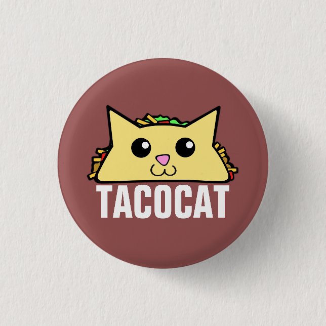 Taco Cat Button (Vorderseite)