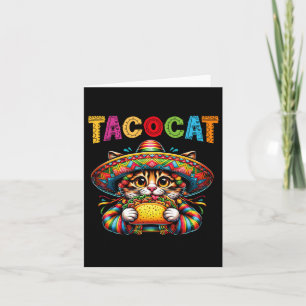 Taco Cat for Women and Kids - Tacocat Cinco de May Karte