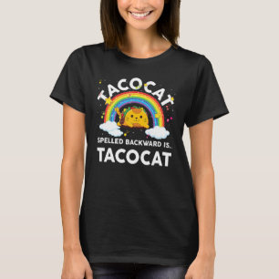 Taco Cat Kids Kleinkind Jungen Rückwärts Geschrieb T-Shirt