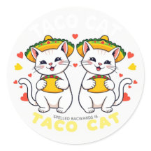 Taco Cat Palindrome Fiesta Niedlicher Chibi