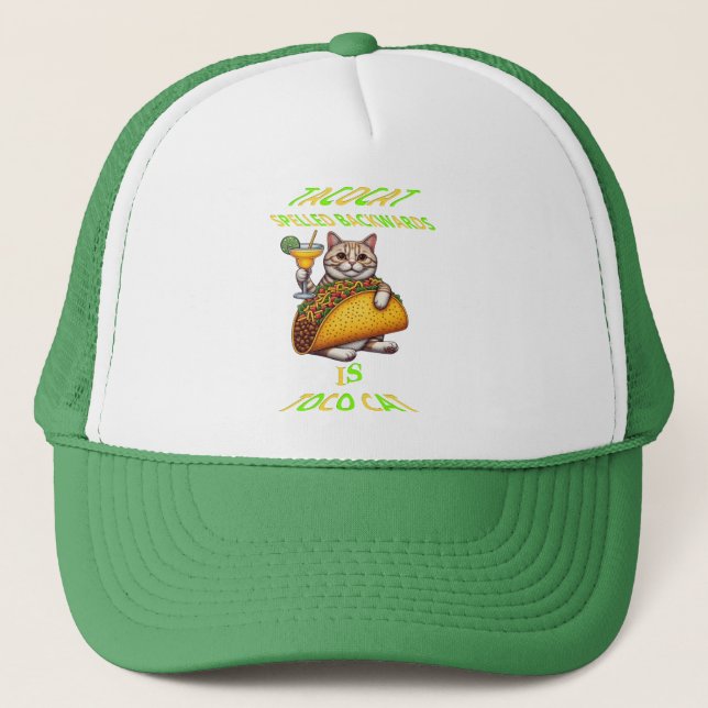 Taco Cats Fiesta Truckerkappe (Vorderseite)