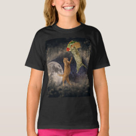 Taco Cats & la Lune & T-Shirt pour filles univers