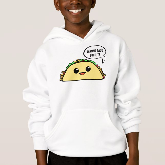 Taco-Charakter Hoodie (Vorderseite)