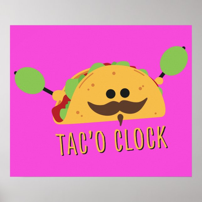 Taco Clock Poster (Vorne)