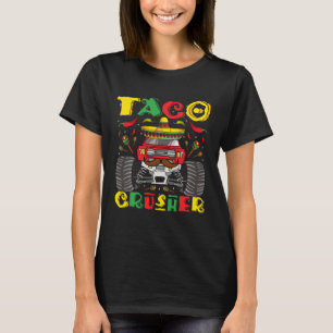 Taco Crusher Monster Truck Kleinkind Boys Cinco De T-Shirt