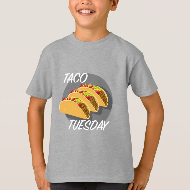 Taco Dienstag Design - Kids' Basic T - Shirt (Vorderseite)