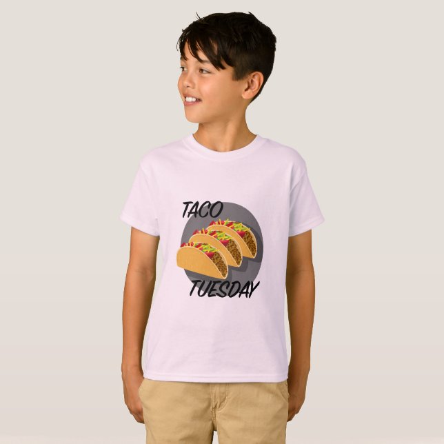 Taco Dienstag Design - Kids' Basic T - Shirt (Vorne ganz)