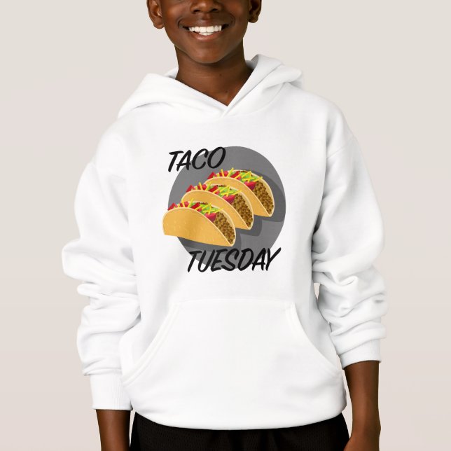 Taco Dienstag Design - Kids' Pullover Hoodie (Vorderseite)