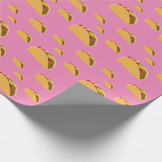 Taco Dienstag Design - Matte Wrapping Paper Geschenkpapier (Ecke)