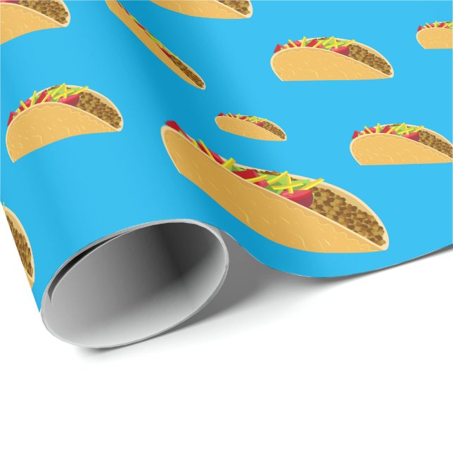 Taco Dienstag Design - Matte Wrapping Paper Geschenkpapier (Rolleneckpunkt)