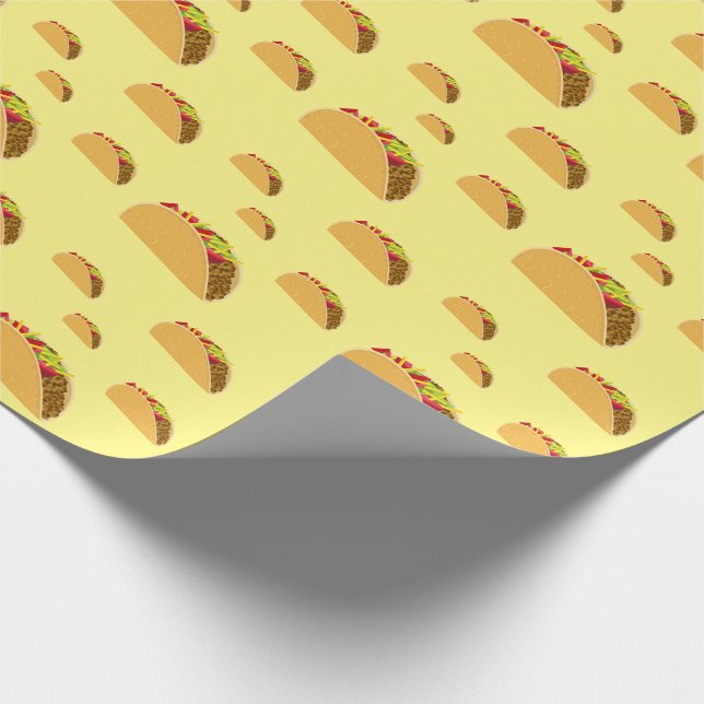Taco Dienstag Design - Matte Wrapping Paper Geschenkpapier (Ecke)