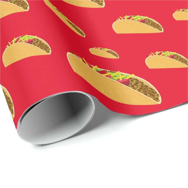 Taco Dienstag Design - Matte Wrapping Paper Geschenkpapier (Rolleneckpunkt)