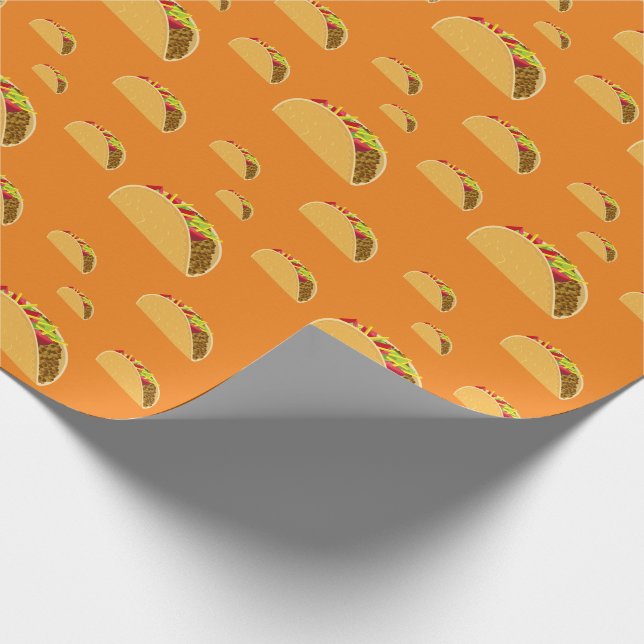 Taco Dienstag Design - Matte Wrapping Paper Geschenkpapier (Ecke)