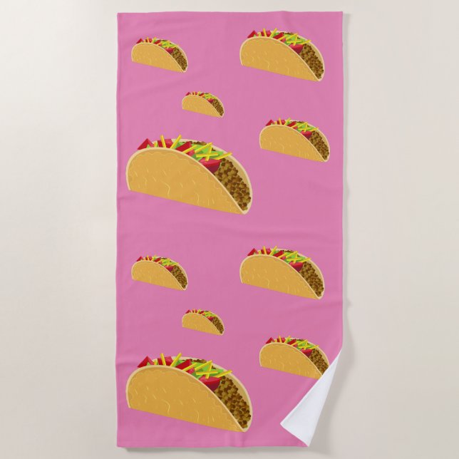 Taco Dienstag Design - Strandtuch (Vorderseite)
