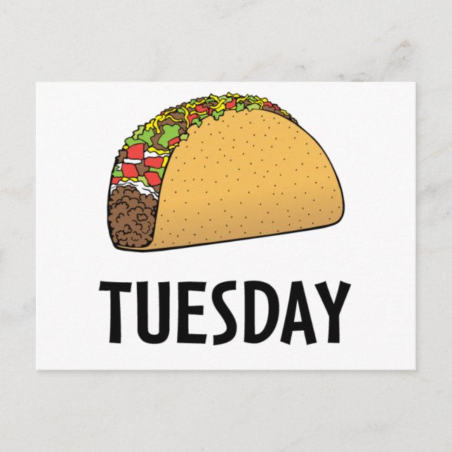 Taco Dienstag Postkarte (Vorderseite)