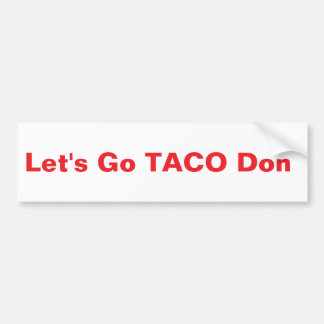 TACO Donnie Autoaufkleber
