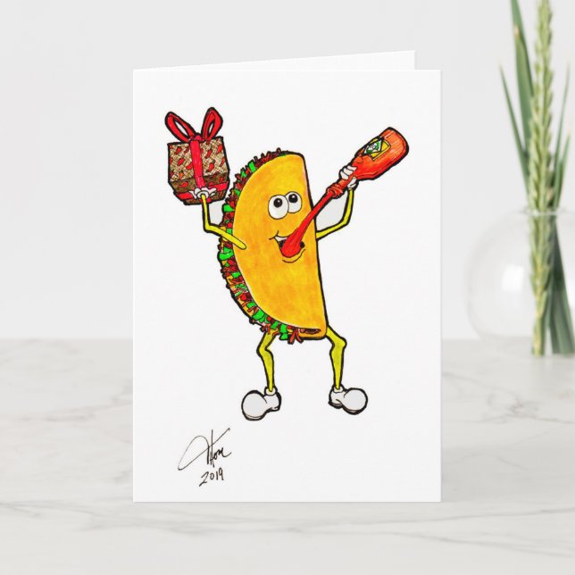 Taco Drinks Tobaasco Geburtstagskarte Karte (Vorderseite)