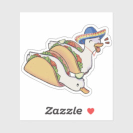 Taco duckies aufkleber