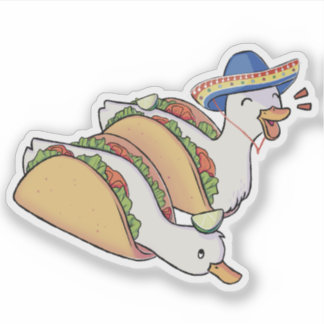Taco duckies aufkleber