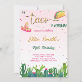 Taco-Einladung Einladung