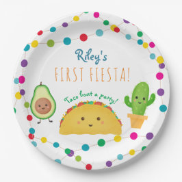 Taco erstes Fest zum Thema Geburtstag Pappteller