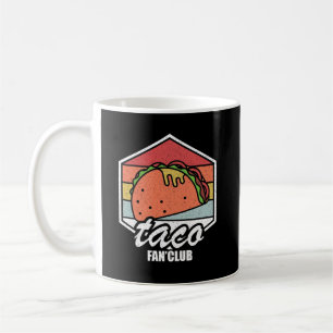 Taco-Fanclub Retro-Takos mit mexikanischer Küche Kaffeetasse