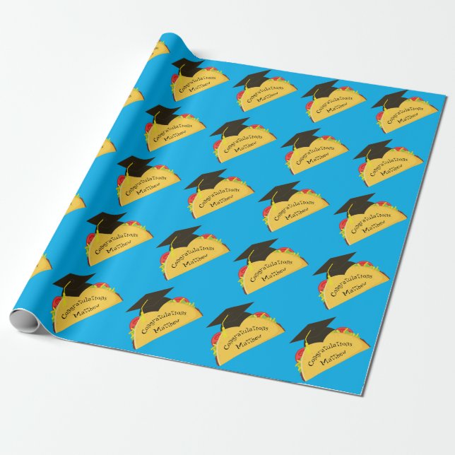 Taco Fiesta Graduierungspartei Mexikanisch Geschenkpapier (Ungerollt)