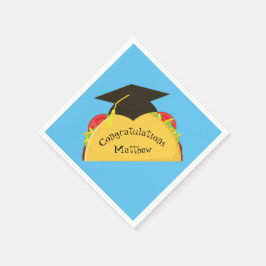 Taco Fiesta Graduierungspartei Mexikanisch Serviette