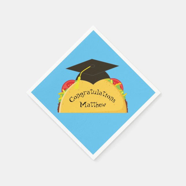 Taco Fiesta Graduierungspartei Mexikanisch Serviette (Ecke)