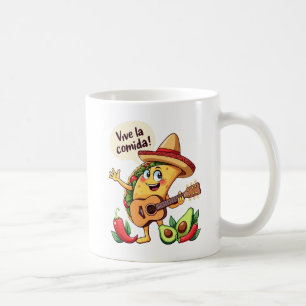 Taco Fiesta mit Gitarre und hispanischem Flair Kaffeetasse