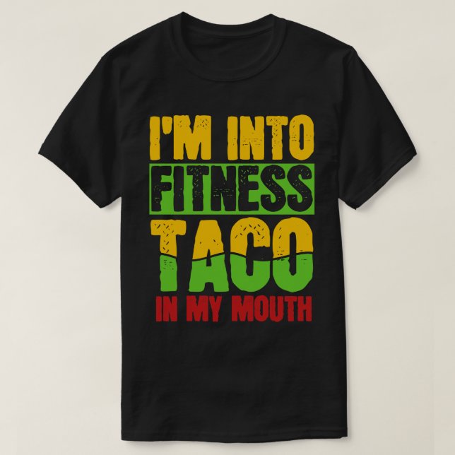 Taco Fitness Gym Workout T-Shirt (Design vorne)