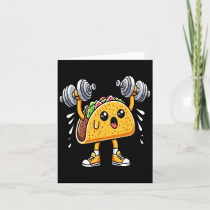 Taco Fitness Workout Gym Cinco De Mayo Mexican Fie Karte
