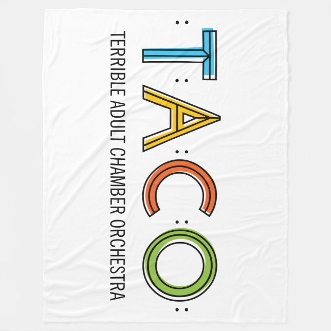 TACO Fleece-Decke, 60" x80 " Fleecedecke (Vorderseite)