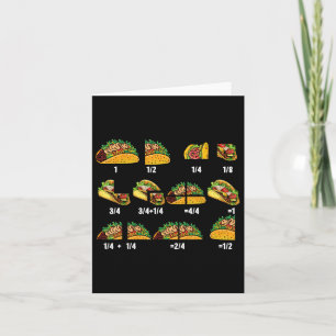 Taco Fraction Mathematiklehrer zurück zur Schule p Karte