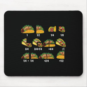 Taco Fraction Mathematiklehrer zurück zur Schule p Mousepad