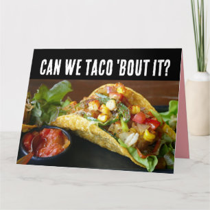 TACO FUNNY BIRTHDAY GREETING CARD KARTE