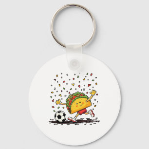 Taco-Fußball Cinco De Mayo-Feier Lustig Schlüsselanhänger