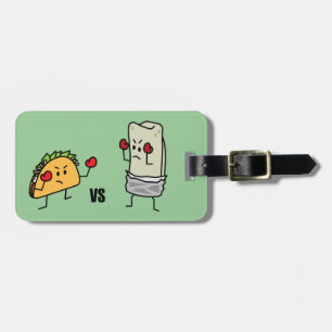 Taco gegen Burrito Gepäckanhänger