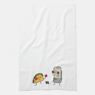 Taco gegen Burrito Handtuch