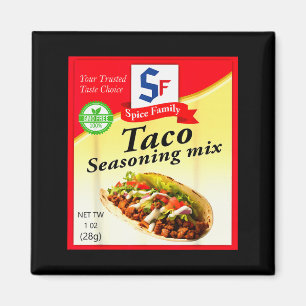 Taco-Gewürzmischung Lustig Mexiko Cinco De Mayo Gr Magnet