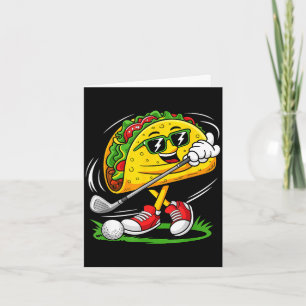 Taco-Golfer Cinco de Mayo mexikanischer Golfer Ess Karte