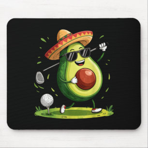 Taco-Golfer Cinco de Mayo mexikanischer Golfer Ess Mousepad