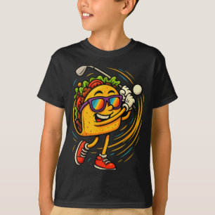 Taco-Golfschwung lustiges mexikanisches Essen Humo T-Shirt