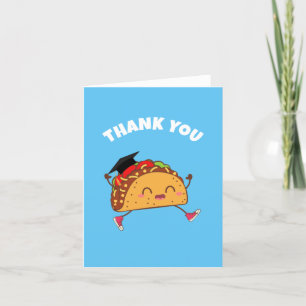 Taco Graduation Party Blank Merci Cartes