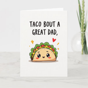 Taco Großartiger Vater Lustige Karte