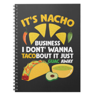 Taco Guacamole Fastfood Notizblock